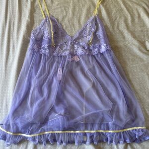 Victoria secret lavender babydoll lingerie